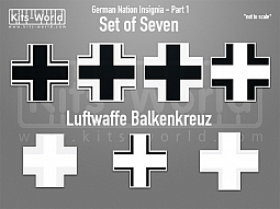 Kitsworld SAV Sticker Set - German National Insignia - Part 1 